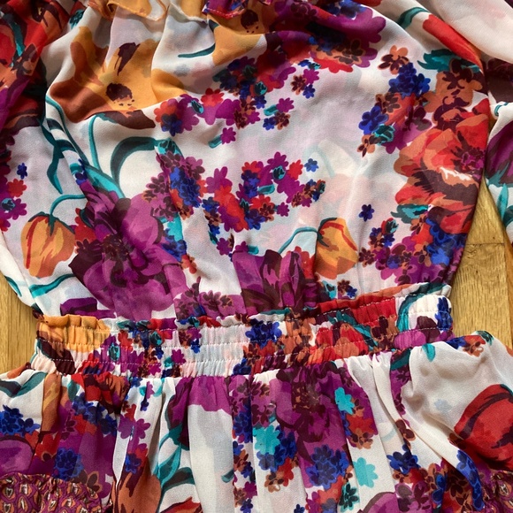 Misa Los Angeles X REVOLVE Burgundy Floral Mini Dress SZ S - Picture 2 of 4